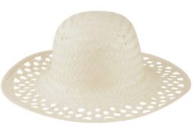 Dámský slaměný klobouk, dodává se bez stuhy.